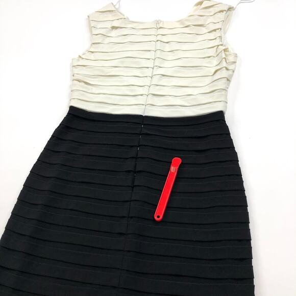 Cache 12 Bandage Women's Polyester Stretch Knee Dress Ivory Black PLS READ - Picture 11 of 16